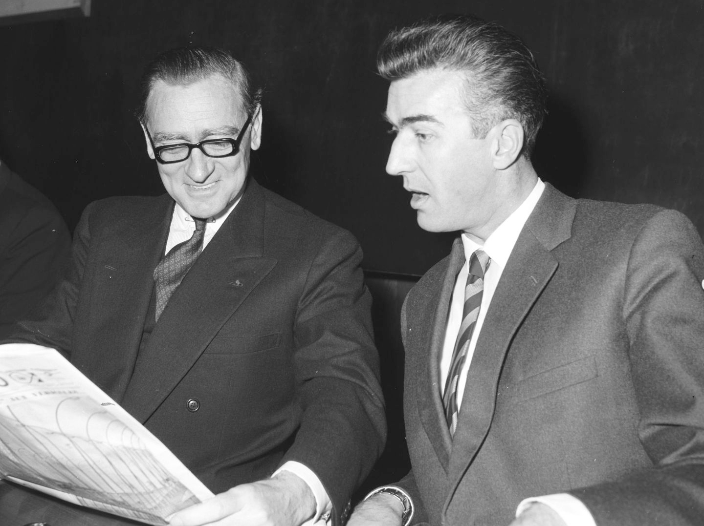 François de Rose et John Adams en 1960