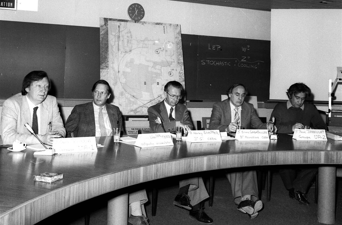 W boson press conference on 25 January 1983